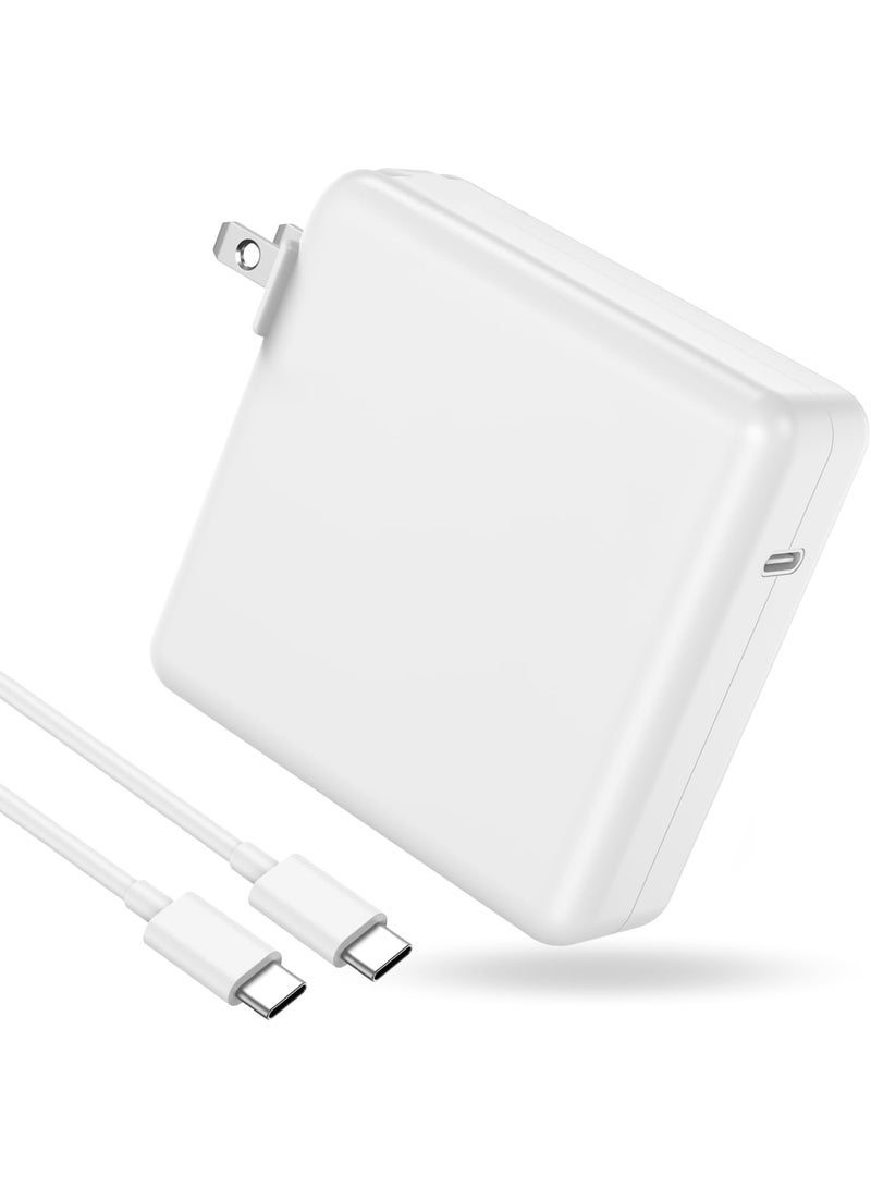 شاحن MacBook Pro بقدرة 96 واط، محول طاقة USB-C سريع الشحن مع كابل USB-C بطول 10 أقدام، متوافق مع MacBook Pro مقاس 16/15/14/13 بوصة وMacBook Air (2019–2024، M1 وM2 وM3) - Image 1